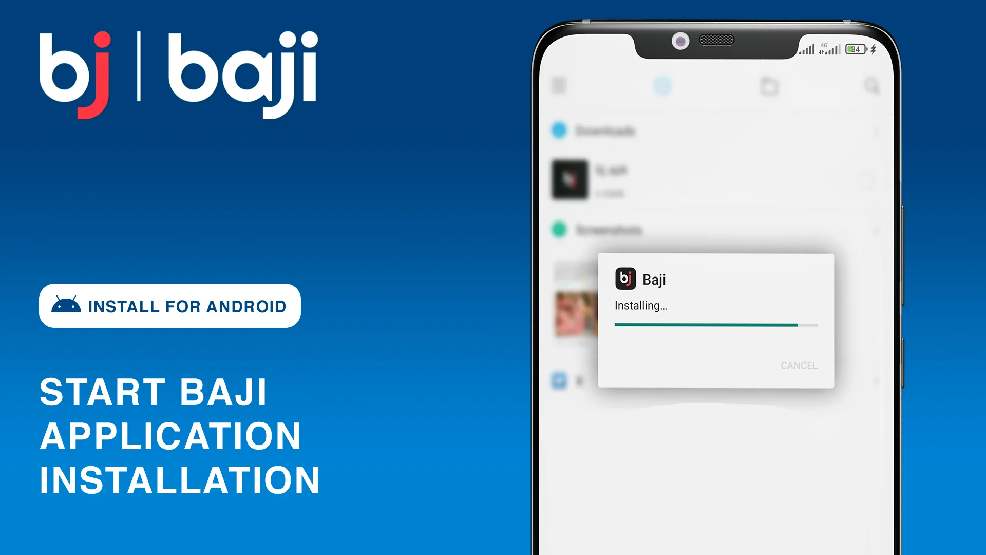 Launch Baji APK to start installation procedure