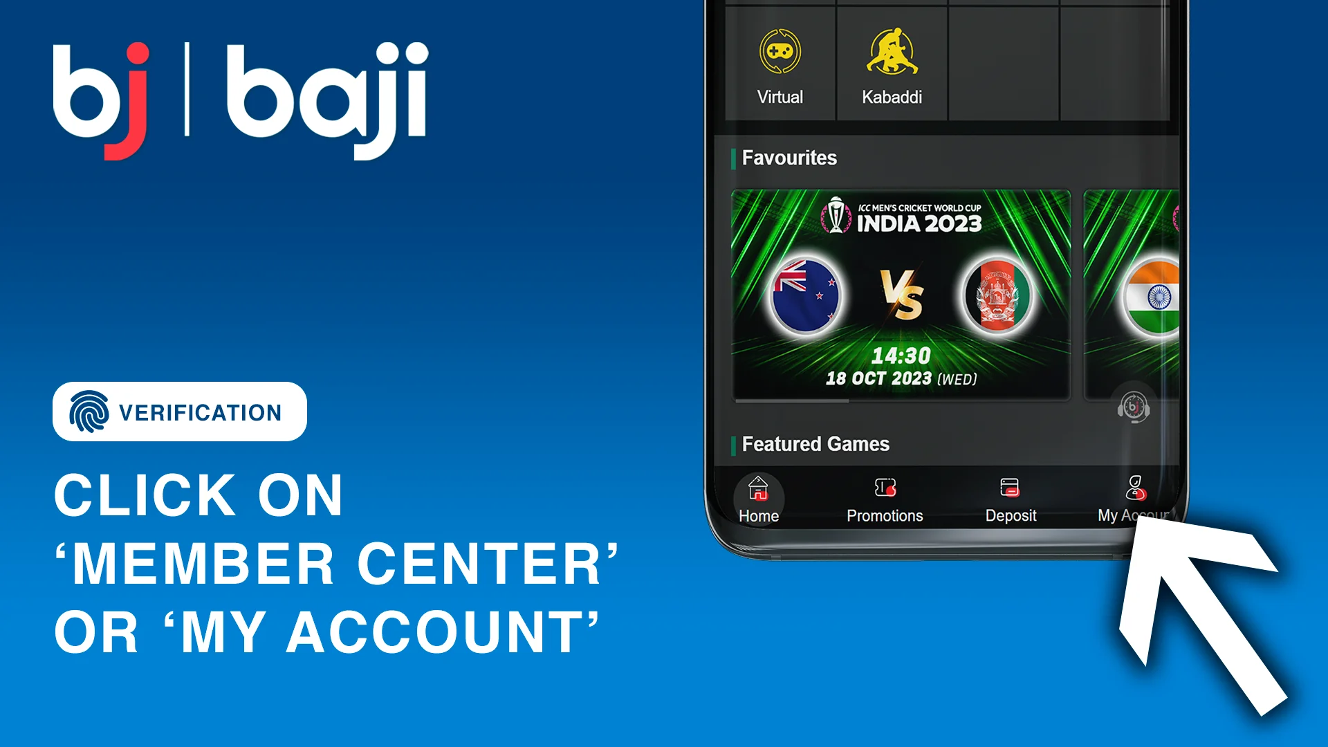 'মেম্বার সেন্টার' বা 'মাই অ্যাকাউন্ট' লিঙ্ক ব্যবহার করে অ্যাকাউন্টে যান