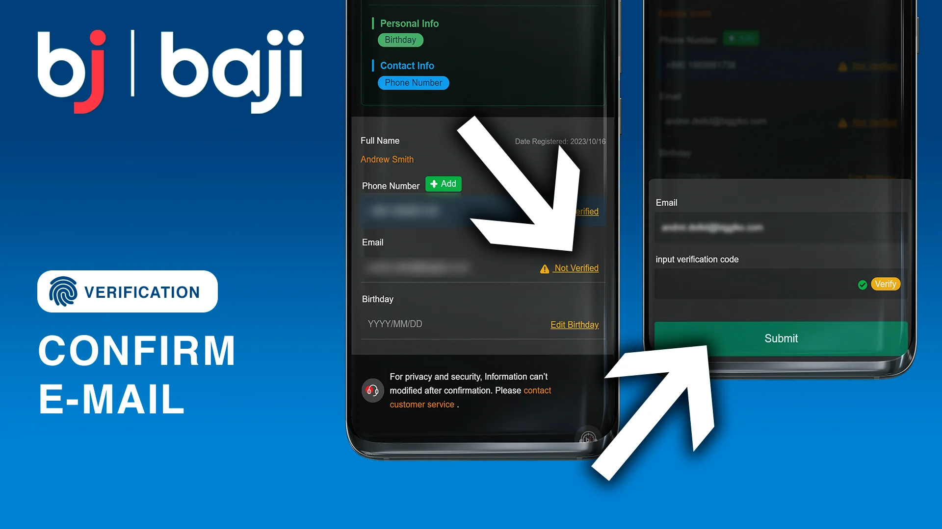 ই-মেইল নিশ্চিত করুন - Baji বাংলাদেশ যাচাইকরণ
