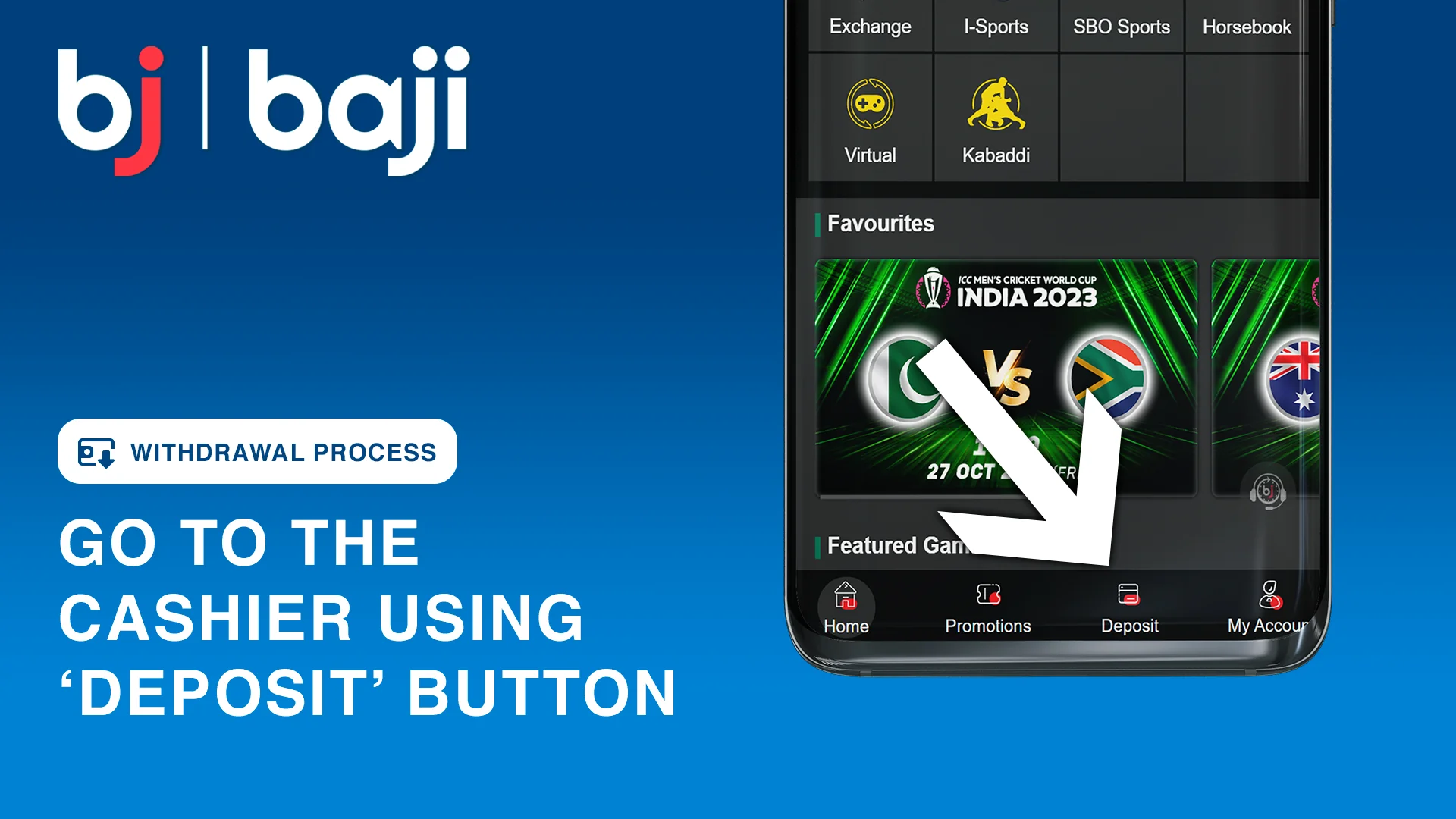 Go to the Cashier Section - Baji Bangladesh