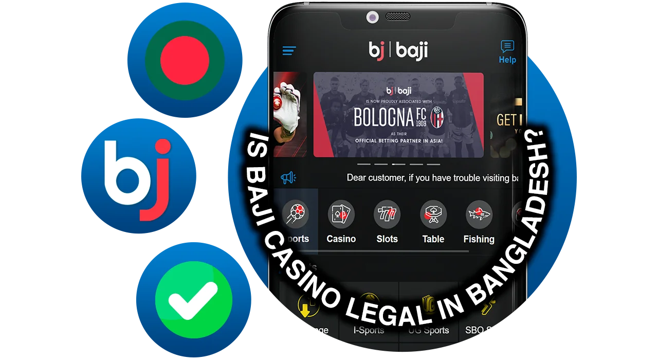 Bangladesh Players can legally play at Baji Casino