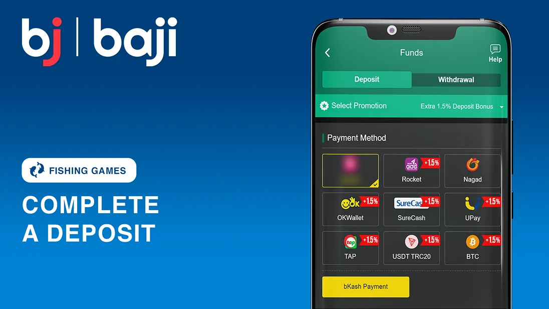 একটি আমানত সম্পূর্ণ করুন - Baji বাংলাদেশ